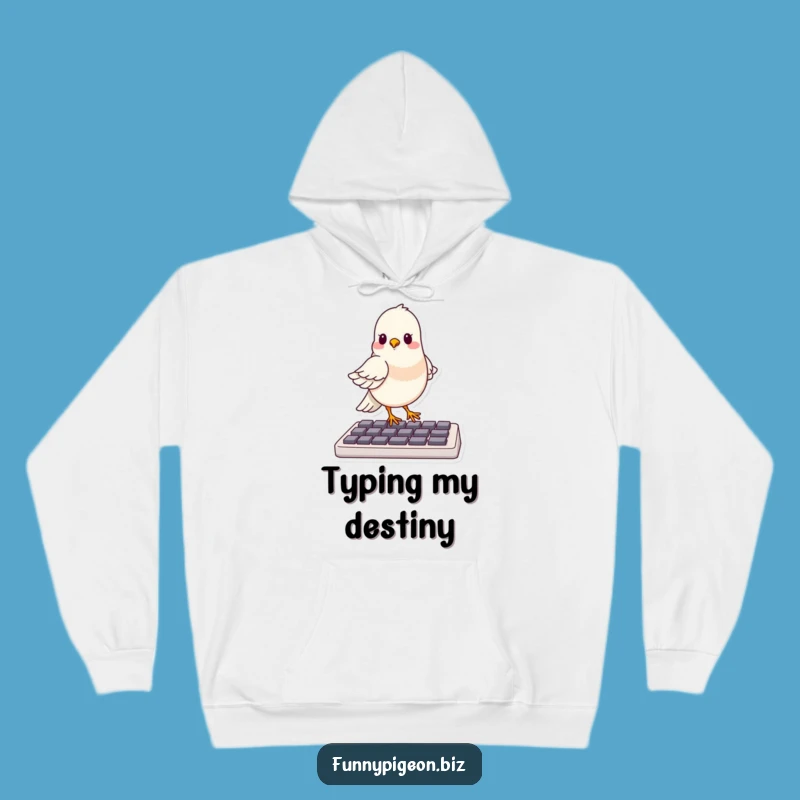 Funny Pigeon Hoodie: Cozy & Hilarious Gift for Keyboard Warriors!