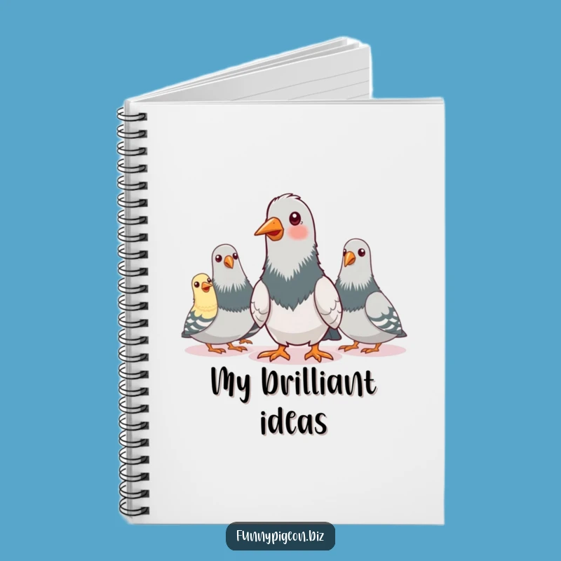 Funny Pigeon Conference Call Notebook - Quirky & Hilarious Meeting Notes